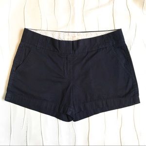J. Crew chino cotton preppy navy blue shorts